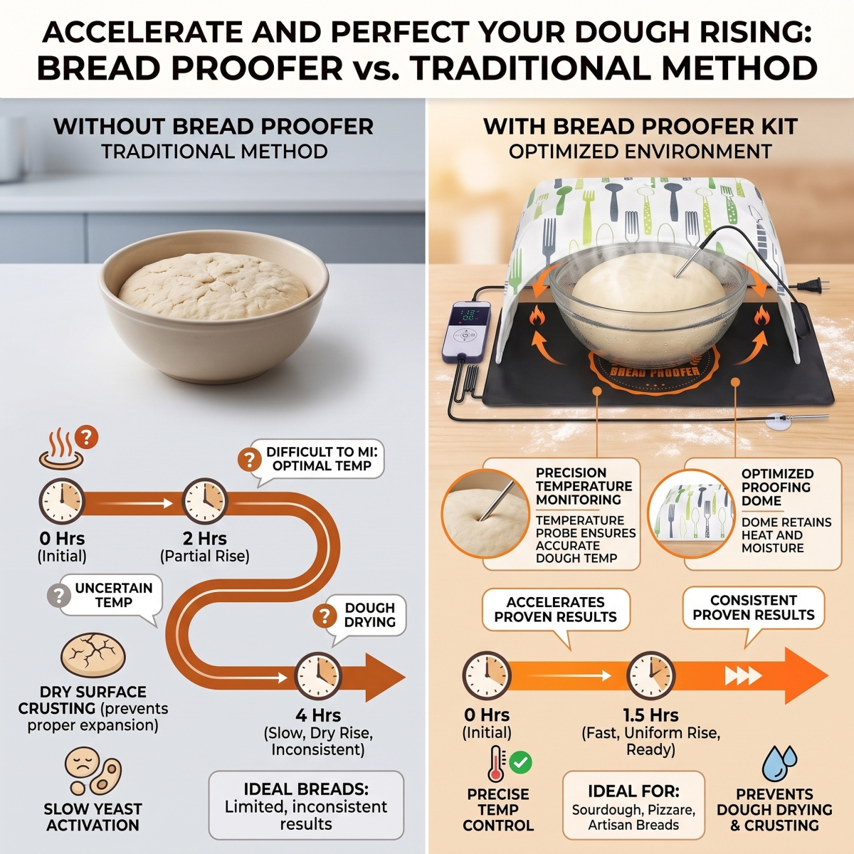 Bread Proofer Warming Mat - Sourdough Warming Mat Sourdough Dough Proofer