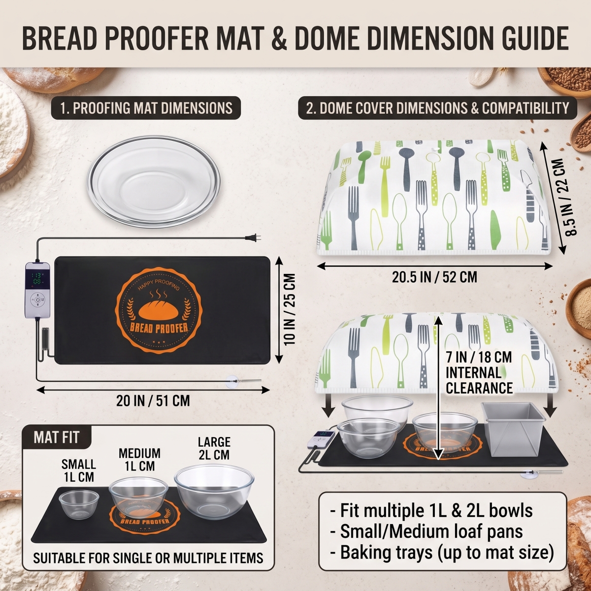 Bread Proofer Warming Mat - Sourdough Warming Mat Sourdough Dough Proofer
