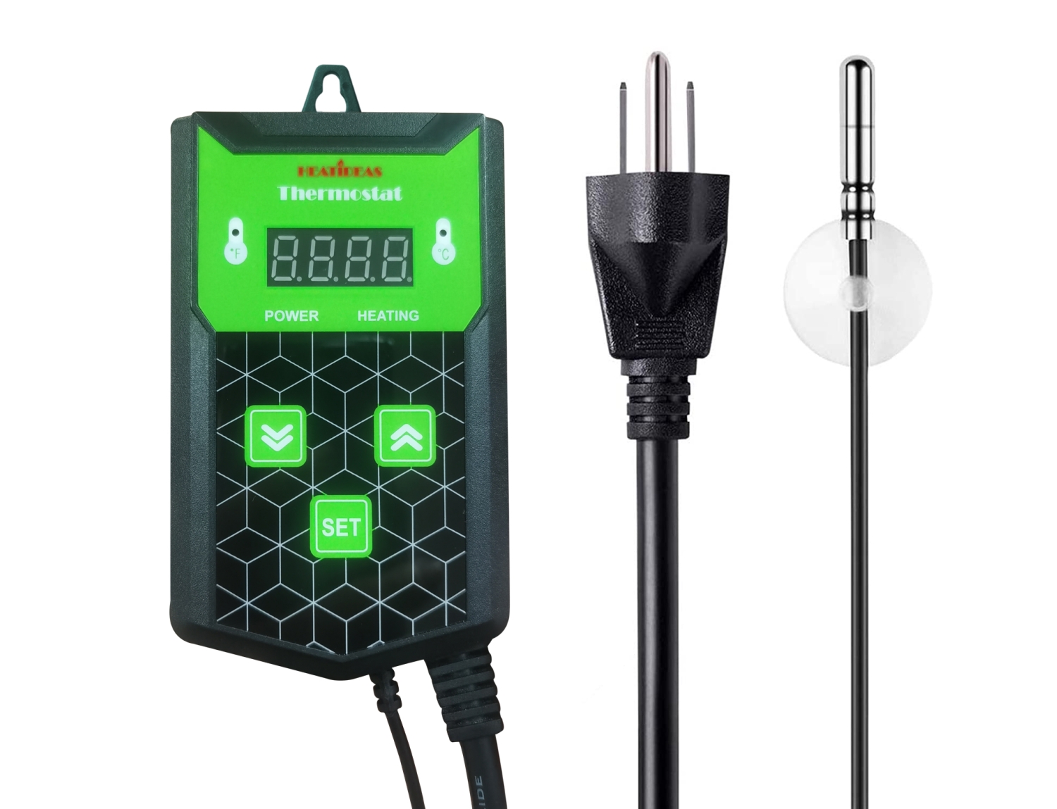 Digital thermostat for seedling heat mat