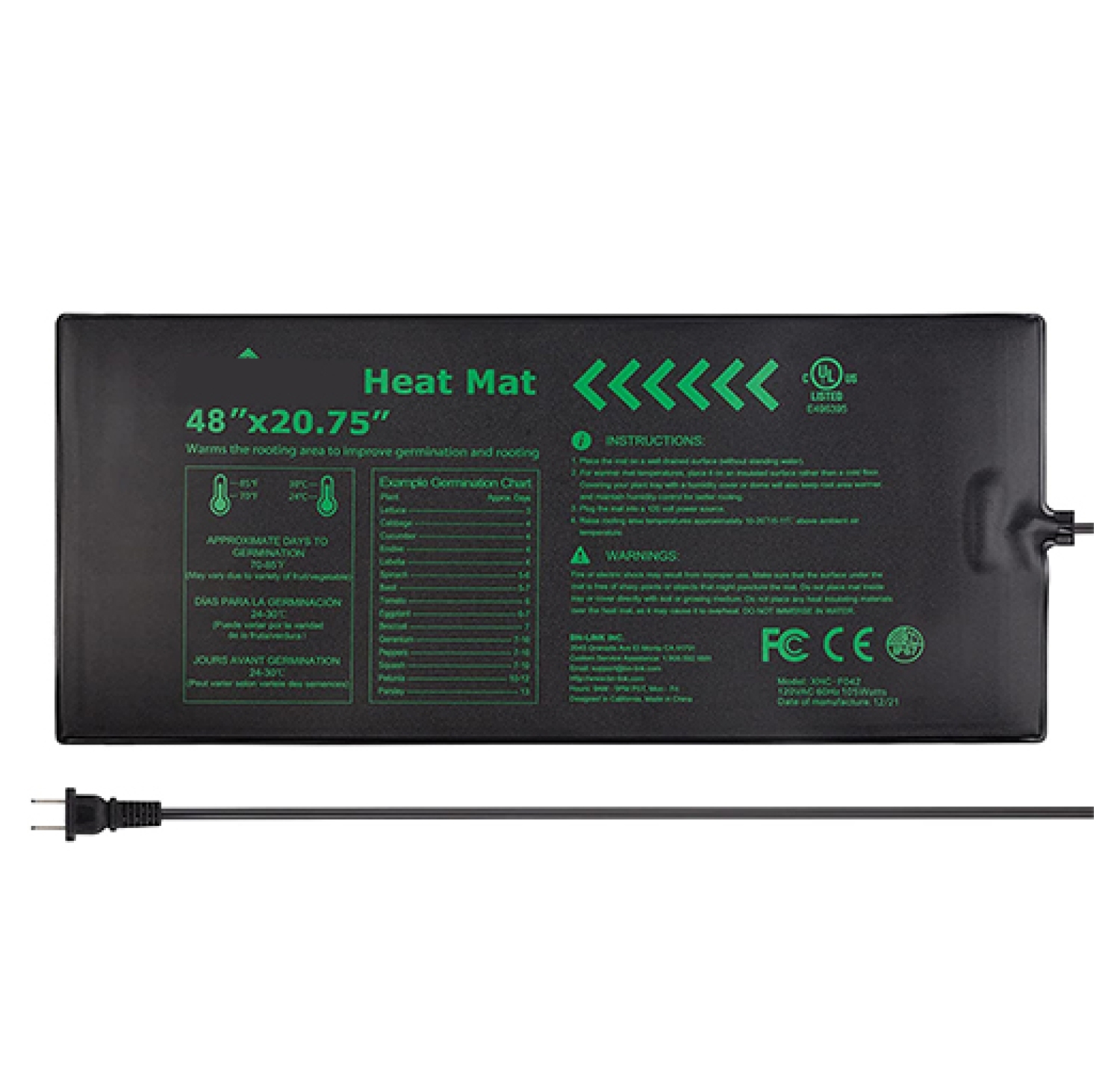 Seedling Heat Mat 48X20