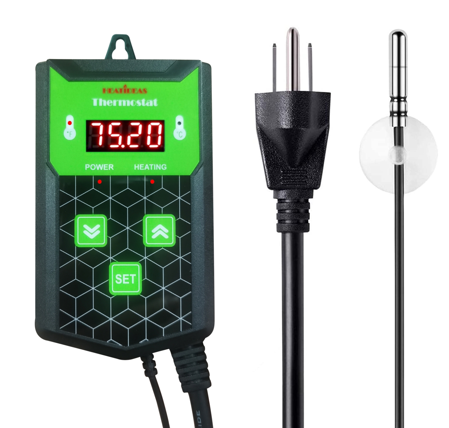 Digital thermostat for heat mat