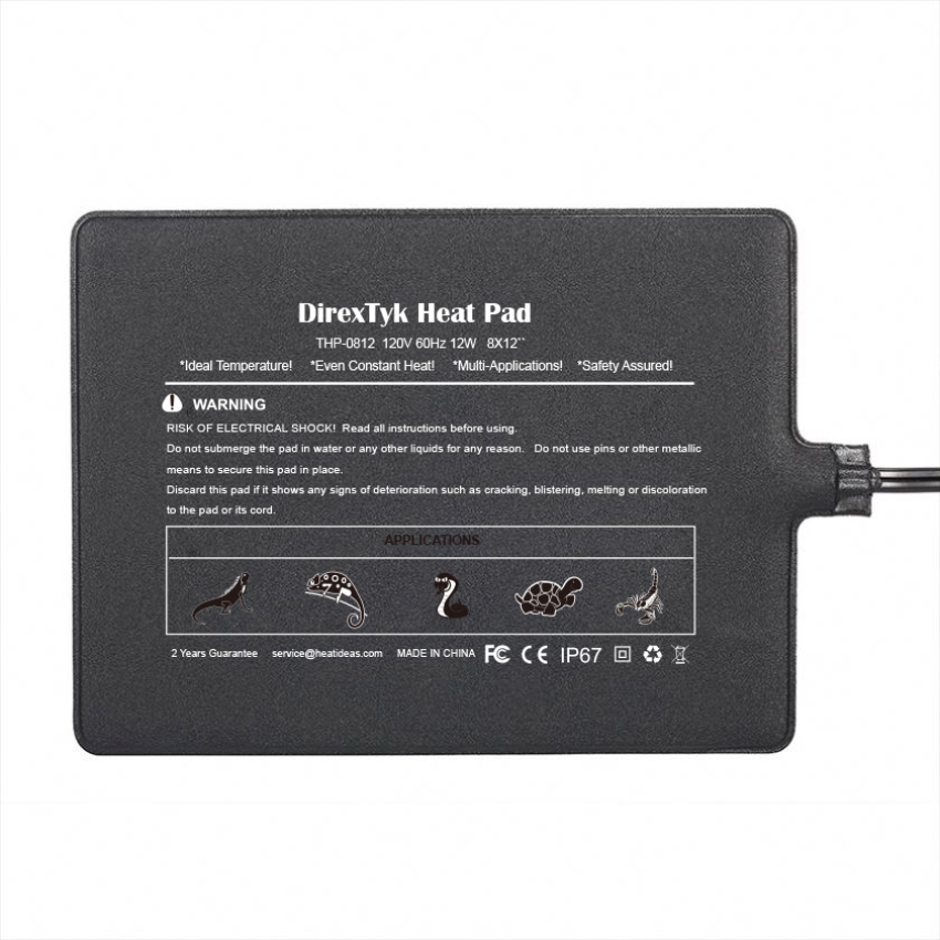 reptile heat pad mat with thermostat